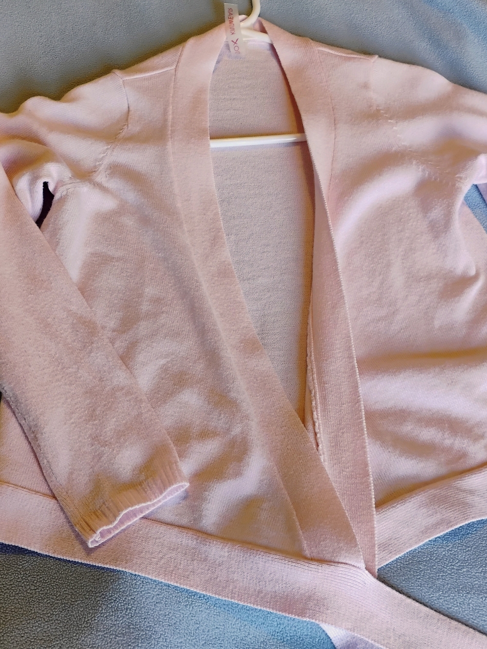 Capezio Blush Pink Open-Front Knit Cardigan
